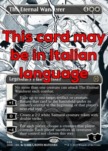 MTG THE ETERNAL WANDERER 335 EXC - LA VIANDANTE ETERNA - ONE X IT - MAGIC - Picture 1 of 1