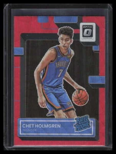 2022-23 Donruss Ottica Onda Rossa Rifrattore 208 Chet Holmgren RR Rated Rookie - Foto 1 di 2