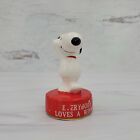 Figurine vintage Peanuts Gang Snoopy "Everybody Loves a Winner" céramique 3,25" #2