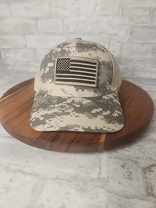 Mütze Pull Off Amerika Flagge Aufnäher Dschungel Tarnmuster Trucker-Stil verstellbar - Bild 1 von 10
