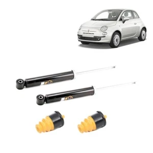KIT 2 AMMORTIZZATORI POSTERIORI + TAMPONI POSTERIORI PER FIAT 500 312 DAL 2007 - Foto 1 di 5