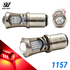 New Syneticusa 1157 LED Red Brake Stop Parking Tail Light Bulbs Lamp - Picture 1 of 6
