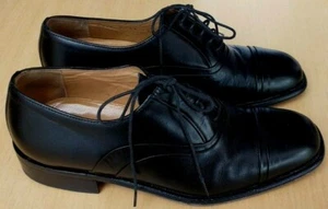 Men's Roland Cartier Black Leather Lace Up Toe Cap Shoe Size UK 7 EU 40 RRP £75 - Picture 1 of 6