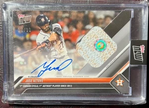 Jose Altuve 2023 Topps Now Card #774A On Card AUTO Base Relic/99 - Picture 1 of 3