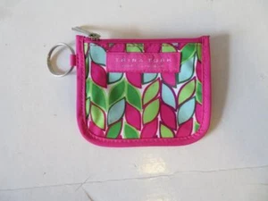 WOMENS TRINA TURK FOR CLINIQUE PINK/GREEN/BLUE COIN PURSE - Picture 1 of 5