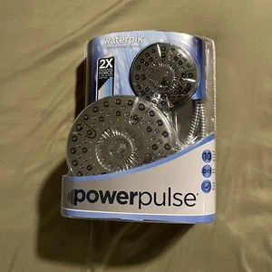 Waterpik PowerPulse 2-in-1 Dual Shower System in Chrome New - Picture 1 of 10