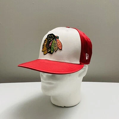Chicago Blackhawks NHL Hockey New Era 59Fifty Men's Fitted Hat Cap Size 7 1/8" - Image 1 of 4