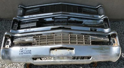 X CHRYSLER IMPERIAL NUEVO TRIPLE CHAPADO CROMO PARACHOQUES DELANTERO 1969-1971 69-71 OEM Foto 1 de 4