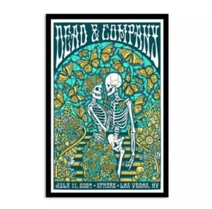 NEW Dead And Company Jul 11 2024 Sphere Las Vegas NV Tour Poster, Home Decor - Picture 1 of 4