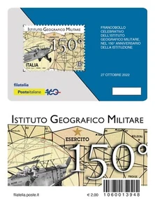 Italia 2022 - Istituto Geografico Militare - tessera filatelica - Imagen 1 de 1