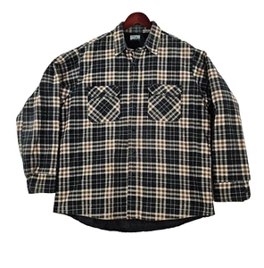 Vintage Fieldmaster Flannel Shacket Blue Plaid Lined Hunting Outdoor Fishing XL - Picture 1 of 10
