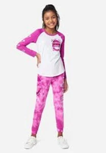 NWT Justice Girls Outfit Candy Charms Sucker Top/Joggers Size 10 12 14 (5) - Picture 1 of 5