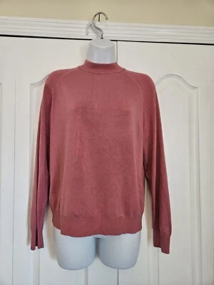 Vintage Hampshire Studio Mock Neck Zip Sweater Women's Petite Medium  - Image 1 of 4