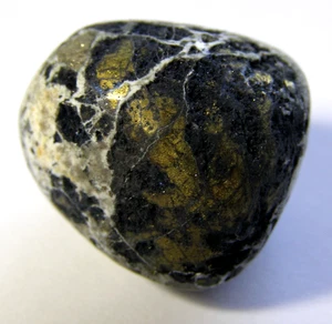 LOVELY COVELLITE TUMBLESTONE - 2.7 x 2.5 cms 20.16 gms #1 - Picture 1 of 5
