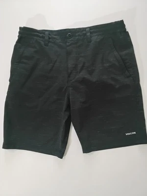 Volcom Hrybrid Shorts Mens 32 Dark Grey Surf & Turf Beach Casual Swim Vacation - Image 1 of 4