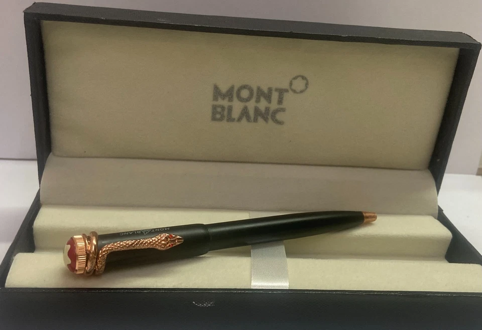 Bolígrafo Montblanc Rudyard Kipling especial restaurado diseño serpiente clip Foto 1 de 4