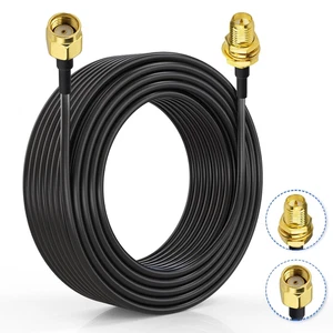 RP-SMA WLAN Antenne Verlängerungskabel 10m für Mini PCIe Netzwerkkarte - Bild 1 von 6