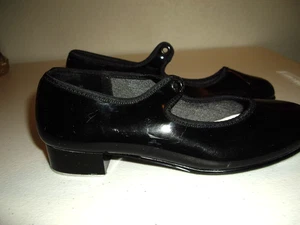 Zapatos T16 Niñas Talla 12.5 Focos Negro Tap - Imagen 1 de 5