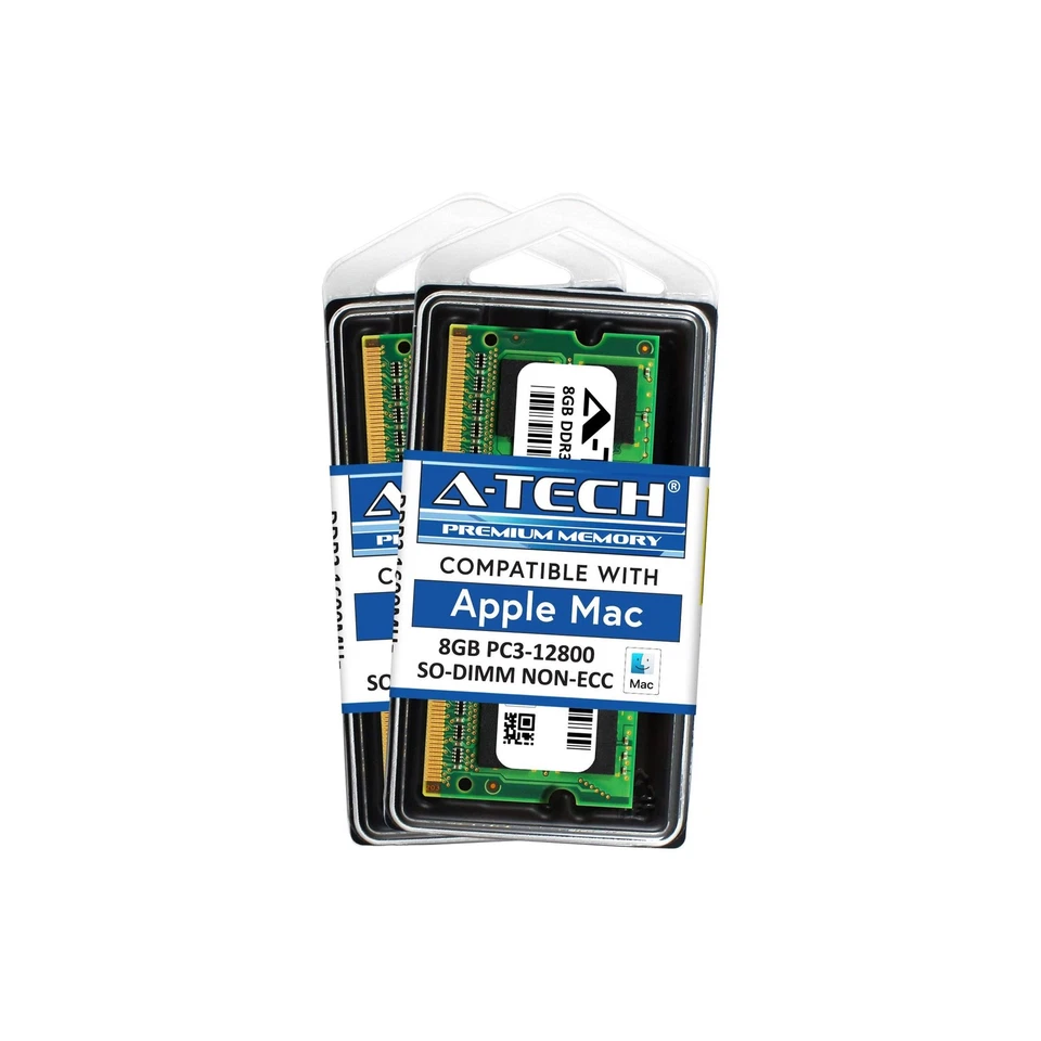 A-Tech for Apple 16GB Kit 2 x 8GB PC3-12800 Mac Mini iMac Late 2013 Late 2012... - Image 1 of 3
