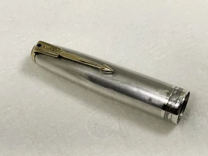 Vintage PARKER 51 Vacumatic Fountain Pen CAP - Sterling SIlver Deco Band ~ Dings - Picture 1 of 12