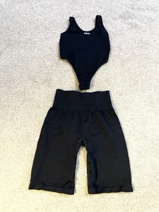 Sefi Training Activewear Bodysuit/ 5”Shorts Set Size S - Picture 1 of 5