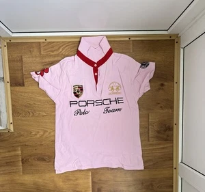 La Martina Porsche Polo 2012 Team T Shirt Size Medium - Picture 1 of 5