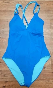 Traje de baño reversible de una pieza Becca by Rebecca Abigail talla L océano/oasis - Imagen 1 de 15