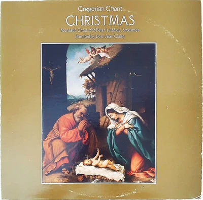 Gregorian Chant "Christmas" - St. Peter's Abbey Choir - 1980 Vinyl LP (insert) - Image 1 of 4