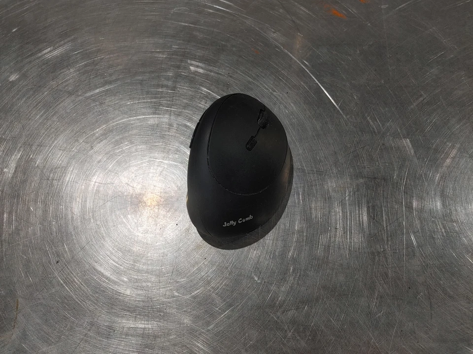 Jelly Comb WGSB-009 Wireless Optical Vertical Mouse Black Tested Working - Fair - Image 1 of 4