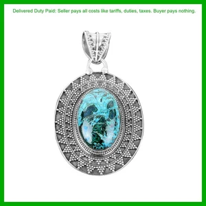 Black Friday Sale Shattuckite Stone 925 Silver Engagement Gift Vintage Pendant - Picture 1 of 7