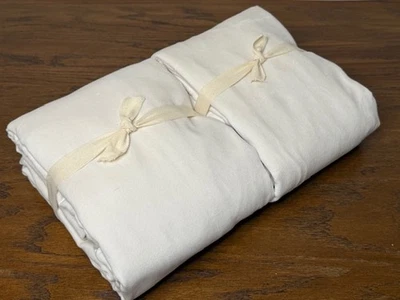 NUEVO-West Elm Juego de 2, 48 x 84" Cortinas Opacas de Terciopelo de Algodón, Marfil-OB Foto 1 de 4