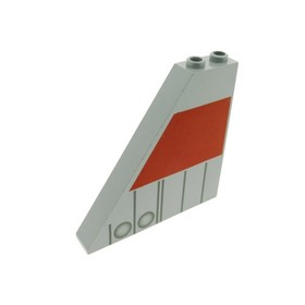 1x Lego Roof Brick 55&deg; 6x1x5 Vintage Light Grey Slant Wedge Brick Star Wars 30249px1