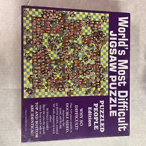 Wolrd’s most diffcult jigsaw puzzle puzzled people edition NEW 2 Sided 529 pcs - Picture 1 of 6