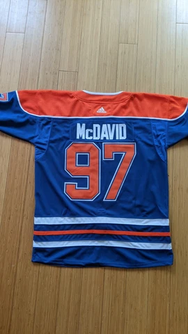 Connor McDavid Oilers Adidas Home Jersey XL 54 (READ) Cover