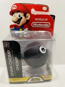 Jakks World Of Nintendo 2,5" Figur - Classic Black Chain Chomp New Super Mario - Bild 1 von 3