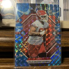 2023 Mosaic Blue Felix Anudike-Uzomah KC Chiefs RC