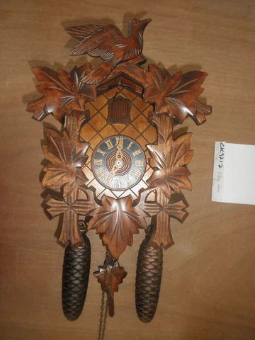German Black Forest made working Hones NIGHT SHUT OFF 8 day Cuckoo Clock CK3212 Cover
