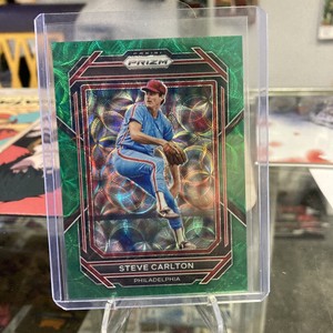 Steve Carlton 2023 Prizm GREEN SCOPE Prizm Parallel #180 Phillies #10/75