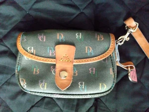 Dooney and Bourke Wristlet /Small Flap Wallet Purse With Strap - Picture 1 of 6