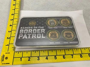 Juego de 4 monedas de desafío insignias de la Patrulla Fronteriza de los Estados Unidos 1924-2021 - Imagen 1 de 12