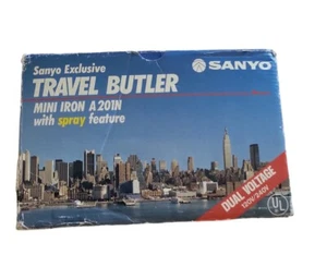 Sanyo Travel Butler Mini Portable Electric Iron With Spray Feature A201N - Picture 1 of 3