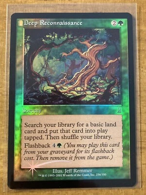 MTG✨DEEP RECONNAISSANCE FOIL✨Odyssey MINT UNCOMMON FETCH Land Sorcery UNPLAYED - Image 1 of 2
