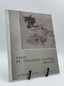 HENRI DE TOULOUSE-LAUTREC Matthiesen Gallery 1951 ART EXHIBITION CATALOGUE - Bild 1 von 2