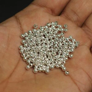 Bolas de metal plateado de 100 gm de 3 mm, aproximadamente 1950 piezas - Imagen 1 de 8