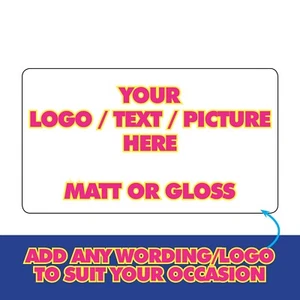 YOUR LOGO Printed Custom Round Personalised Stickers Labels Promotion -887 - Picture 1 of 6