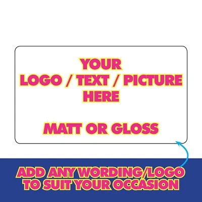 YOUR LOGO Printed Custom Round Personalised Stickers Labels Promotion  -887 - Image 1 of 4
