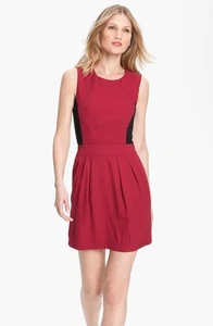 NWT Theory Darua Tailor Colorblock Sheath Dress Red $285 – 10, 12 - Picture 1 of 4
