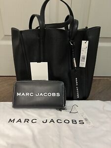 Marc Jacobs The Oversized Tag Tote AND The Tag Standard Continental Wallet