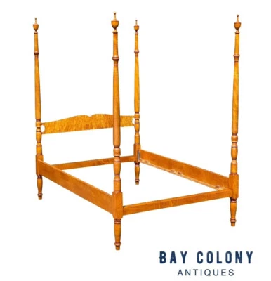 Cama pôster vintage estilo federal bordo tigre tamanho completo quatro - Imagem 1 de 4