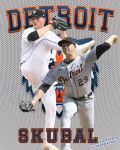 Detroit Tigers Lithograph print of Tarik Skubal 2023 - Picture 1 of 1